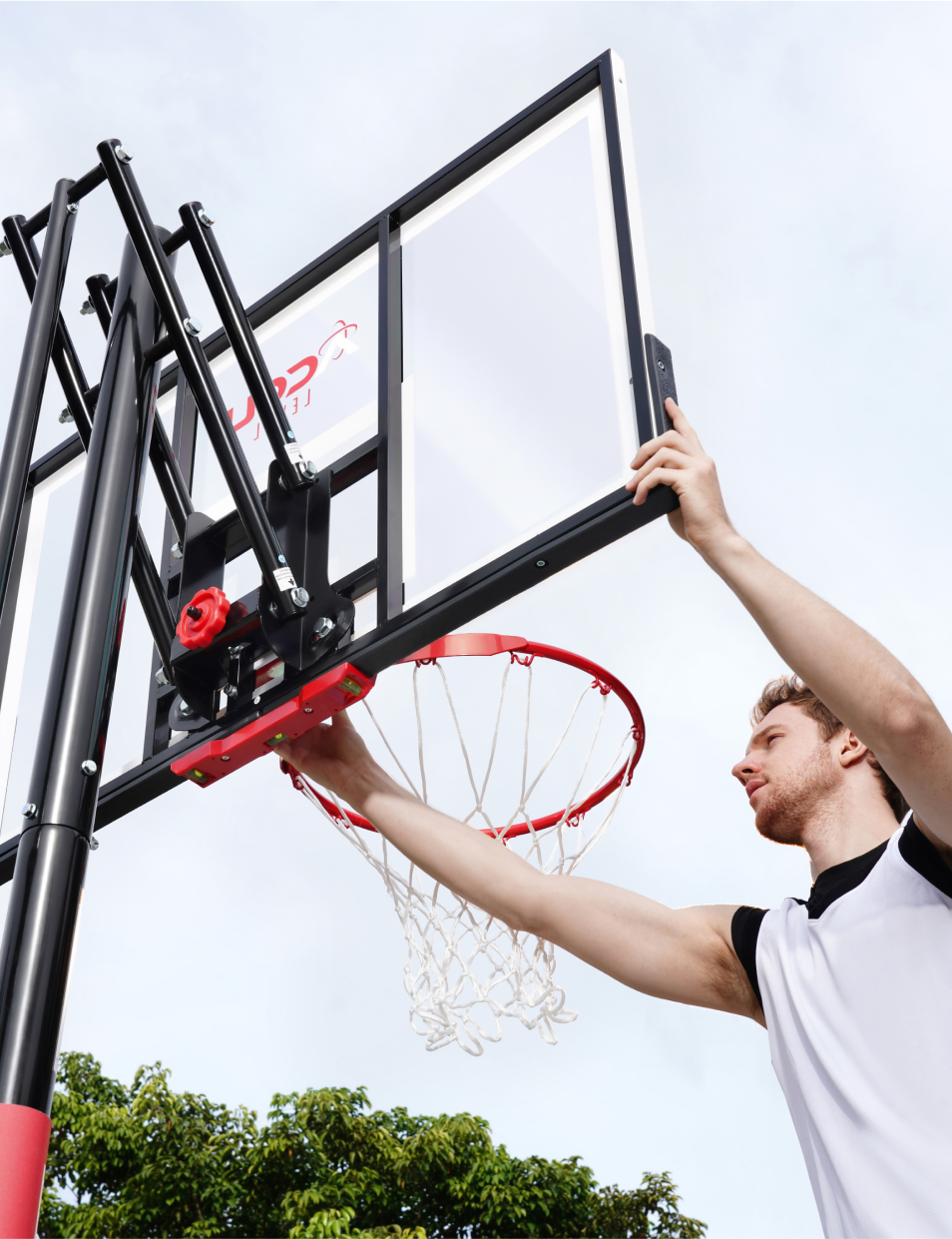 Accu Level Swift Lift Safe Basketball Hoop for Toddlers